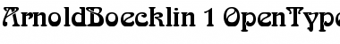 ArnoldBoecklin Regular Font