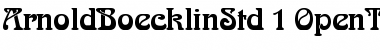 Arnold Boecklin Std Regular Font