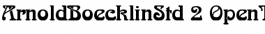 Arnold Boecklin Std Regular Font