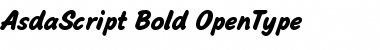 AsdaScript Bold Font