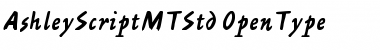 Ashley Script MT Std Regular Font