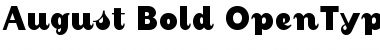 August Bold Font