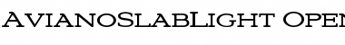 AvianoSlabLight Regular Font