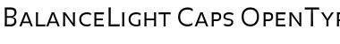 BalanceLight Caps Font