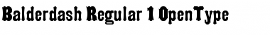 Balderdash Regular Font