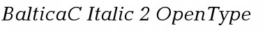 BalticaC Italic Font