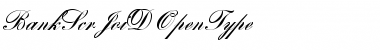 Bank Script Joining D Regular Font