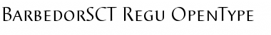 Barbedor SC T Regular Font