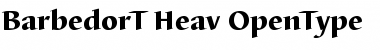 Barbedor T Heavy Font