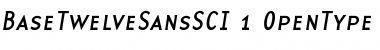 BaseTwelve SansSCI Font