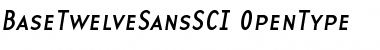 BaseTwelveSansSCI Roman Font