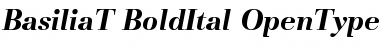 Basilia T Bold Italic Font