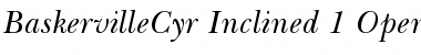 Baskerville Cyrillic Inclined Font