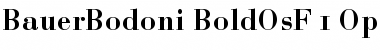 Bauer Bodoni Bold Oldstyle Figures Font