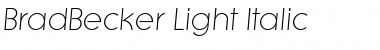 Download BradBecker-Light Font