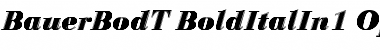 Bauer Bodoni T In1 Regular Font