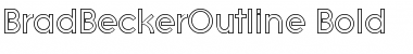 BradBeckerOutline Bold Font