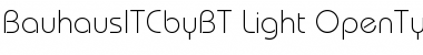ITC Bauhaus Light Font
