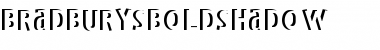 BradburysBoldShadow Regular Font