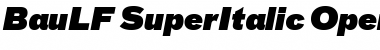 BauLF-SuperItalic Regular Font