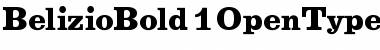 BelizioBold Regular Font