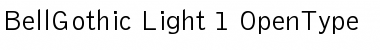 Bell Gothic Light Font