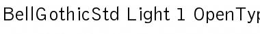 Bell Gothic Std Light Font