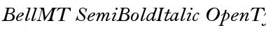 Bell MT Semi Bold Italic Font