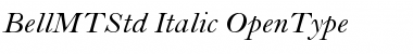 Bell MT Std Italic Font