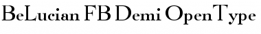 BeLucian FB Demi Regular Font