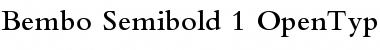 Bembo Semibold Font