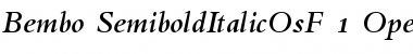 Bembo Semibold Italic OsF Font