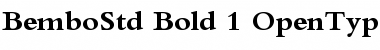 Bembo Std Bold Font