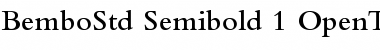 Bembo Std Semibold Font