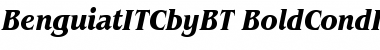ITC Benguiat Bold Condensed Italic Font