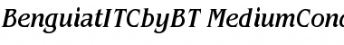 ITC Benguiat Medium Condensed Italic Font
