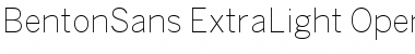 Download BentonSans ExtraLight Font