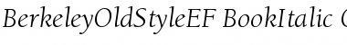 Download BerkeleyOldStyleEF Font