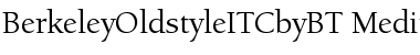 ITC Berkeley Oldstyle Medium Font