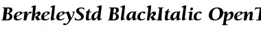 ITC Berkeley Oldstyle Std Black Italic Font