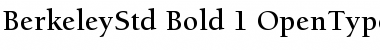 ITC Berkeley Oldstyle Std Bold Font