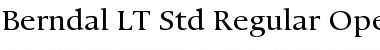 Berndal LT Std Regular Regular Font