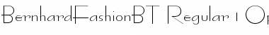 Bernhard Fashion Regular Font