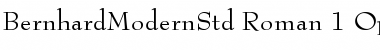 Bernhard Modern Std Roman Font