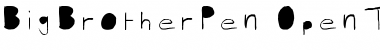 BigBrother Pen Font