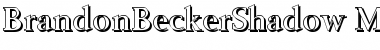 Download BrandonBeckerShadow-Medium Font