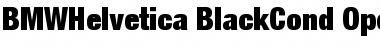 BMW Helvetica 97 Black Condensed Font