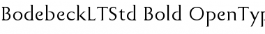 Download Bodebeck LT Std Font