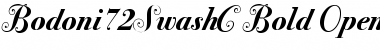 Bodoni72SwashC Bold Font