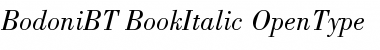 Bodoni Book Italic Font